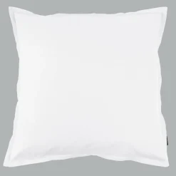 Taie d'oreiller carrée percale de coton (80 x 80 cm) Cali Blanche
