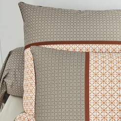 Taie d'oreiller carrée percale de coton (65 x 65 cm) Gabin Multicolore