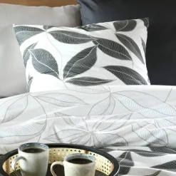 Taie d'oreiller carrée percale de coton (63 x 63 cm) Matisse Grise