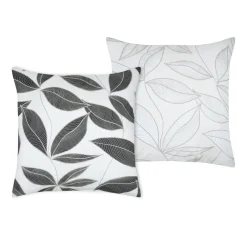 Taie d'oreiller carrée percale de coton (63 x 63 cm) Matisse Grise