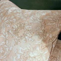 Taie d'oreiller carrée percale de coton (65 x 65 cm) Palazzo Beige