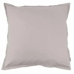 Taie d'oreiller carrée percale de coton (80 x 80 cm) Cali Gris clair