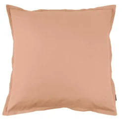 Taie d'oreiller carrée percale de coton (80 x 80 cm) Cali Rose pêche