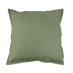 Taie d'oreiller carrée percale de coton (65 x 65 cm) Cali Vert romarin