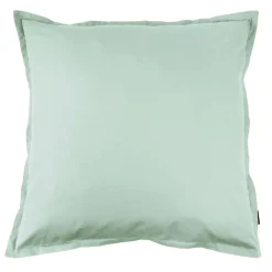 Taie d'oreiller carrée percale de coton (80 x 80 cm) Cali Vert eucalyptus