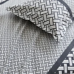 Taie d'oreiller carrée percale de coton (65 x 65 cm) Riviera Grise