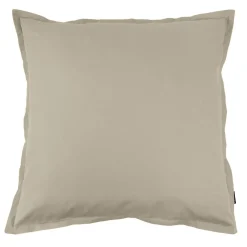 Taie d'oreiller carrée percale de coton (80 x 80 cm) Cali Taupe