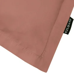 Taie d'oreiller carrée percale de coton (80 x 80 cm) Cali Bois de rose