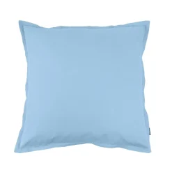 Taie d'oreiller carrée percale de coton (65 x 65 cm) Cali Bleu ciel