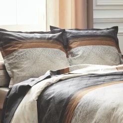 Taie d'oreiller carrée satin de coton (65 x 65 cm) Tiago Noire