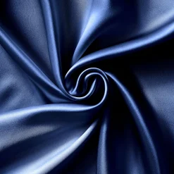 Taie d'oreiller carrée soie de mûrier (80 x 80 cm) Mizuki Bleu marine