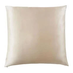 Taie d'oreiller carrée soie de mûrier (80 x 80 cm) Mizuki Beige pampa