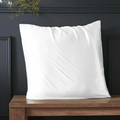 Taie d'oreiller carrée soie de mûrier (80 x 80 cm) Mizuki Blanche