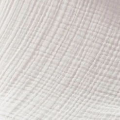 Taie d'oreiller quadruple gaze de coton (80 x 80 cm) Victoria x Gaïa Blanc chantilly