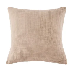 Taie d'oreiller quadruple gaze de coton (60 x 60 cm) Victoria x Gaïa Ficelle