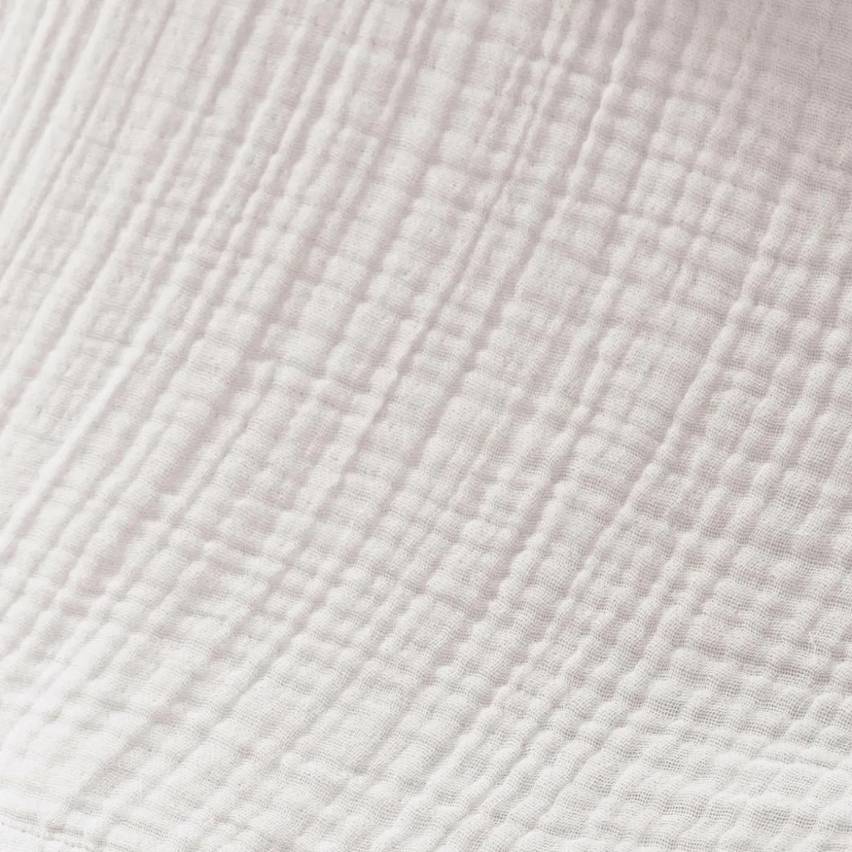 Taie d'oreiller quadruple gaze de coton (60 x 60 cm) Victoria x Gaïa Blanc chantilly