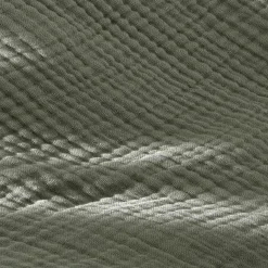 Taie d'oreiller quadruple gaze de coton (80 x 80 cm) Victoria x Gaïa Vert romarin