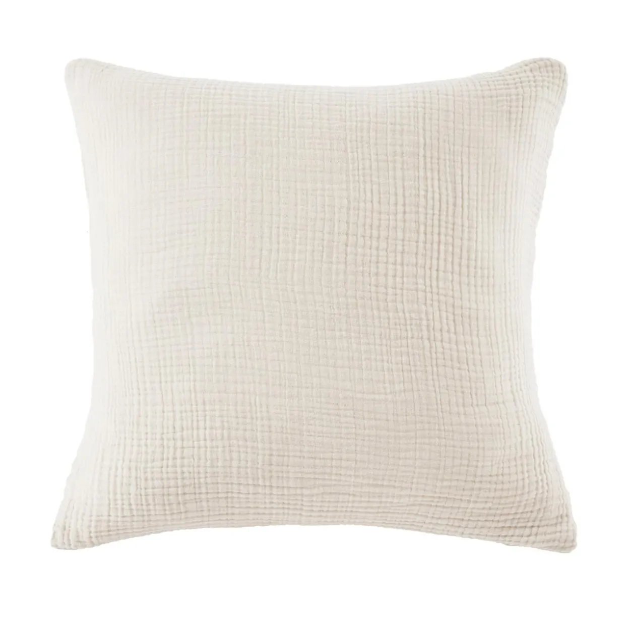 Taie d'oreiller quadruple gaze de coton (80 x 80 cm) Victoria x Gaïa Beige pampa