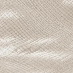 Taie d'oreiller quadruple gaze de coton (60 x 60 cm) Victoria x Gaïa Beige pampa