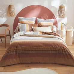 Taie d'oreiller rectangulaire coton (50 x 70 cm) Niagara Marron châtaigne