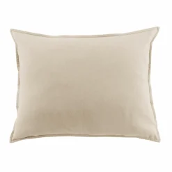 Taie d'oreiller rectangulaire flanelle de coton (50 x 70 cm) Nina Beige