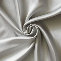 Taie d'oreiller rectangulaire soie de mûrier (50 x 80 cm) Mizuki Gris clair