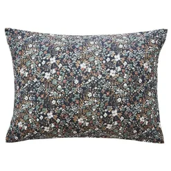 Taie d'oreiller rectangulaire gaze de coton (50 x 70 cm) Constance Bleu nuit