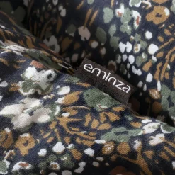 Taie d'oreiller rectangulaire gaze de coton (50 x 70 cm) Constance Bleu nuit