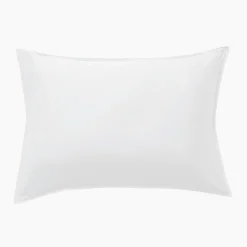 Taie d'oreiller rectangulaire satin de bambou (50 x 70 cm) Sienna Blanc chantilly