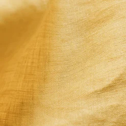 Taie d'oreiller rectangulaire lin lavé (50 x 70 cm) Louise Jaune moutarde