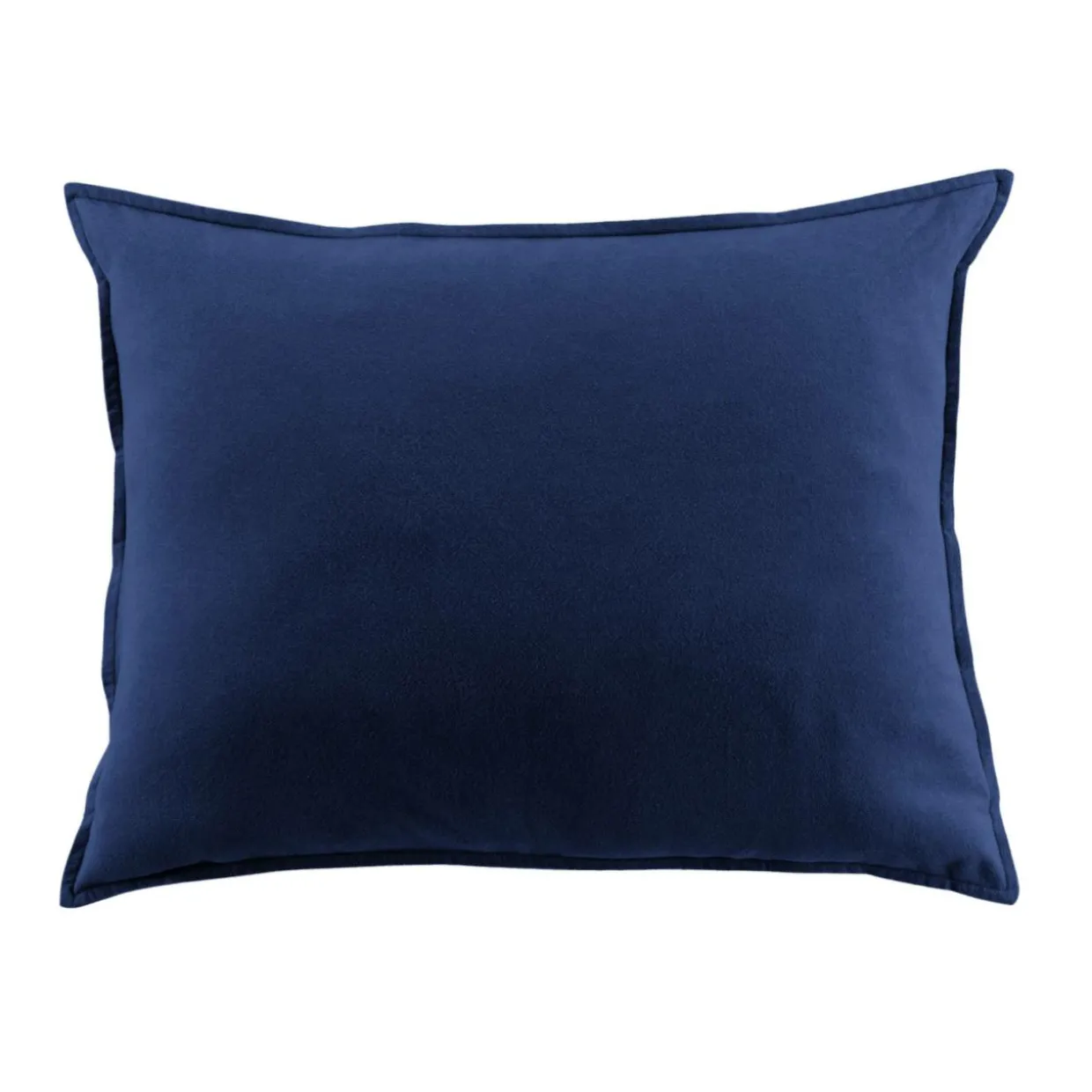 Taie d'oreiller rectangulaire flanelle de coton (50 x 80 cm) Nina Bleu nuit