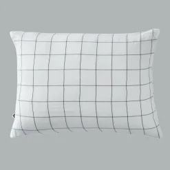 Taie d'oreiller rectangulaire gaze de coton (50 x 70 cm) Gaïa Match Blanc chantilly
