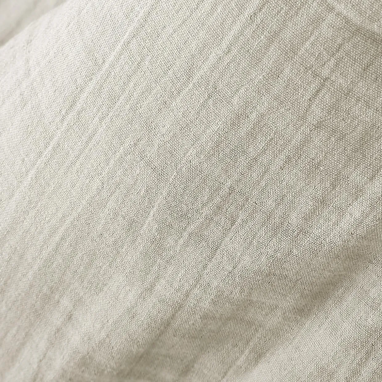 Taie d'oreiller rectangulaire gaze de coton (50 x 70 cm) Gaïa Beige pampa