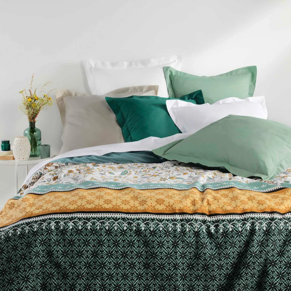 Taie d'oreiller rectangulaire coton bio (50 x 70 cm) Biolina Gris