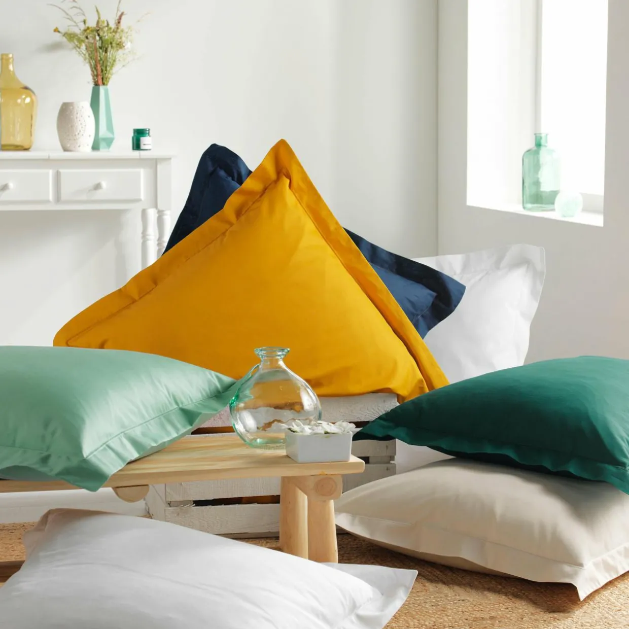 Taie d'oreiller rectangulaire coton bio (50 x 70 cm) Biolina Gris