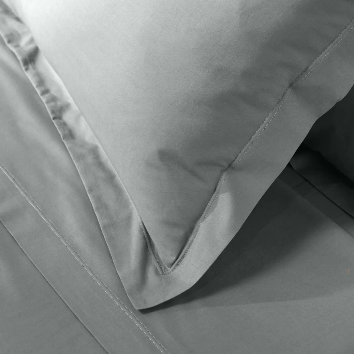 Taie d'oreiller rectangulaire coton bio (50 x 70 cm) Biolina Gris