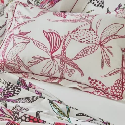 Taie d'oreiller rectangulaire coton (50 x 70 cm) Pénélope Rose