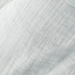 Taie d'oreiller rectangulaire gaze de coton (50 x 80 cm) Gaïa Gris nuage