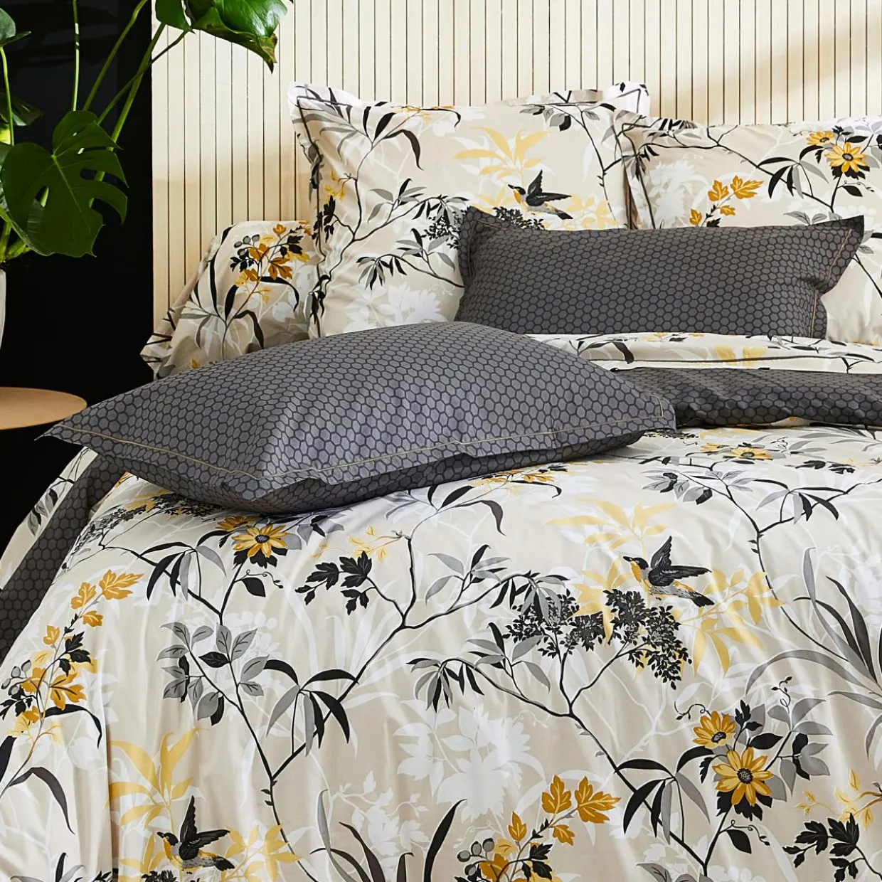 Taie d'oreiller rectangulaire percale de coton (50 x 70 cm) Asia Beige