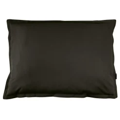 Taie d'oreiller rectangulaire percale de coton (50 x 70 cm) Cali Noire