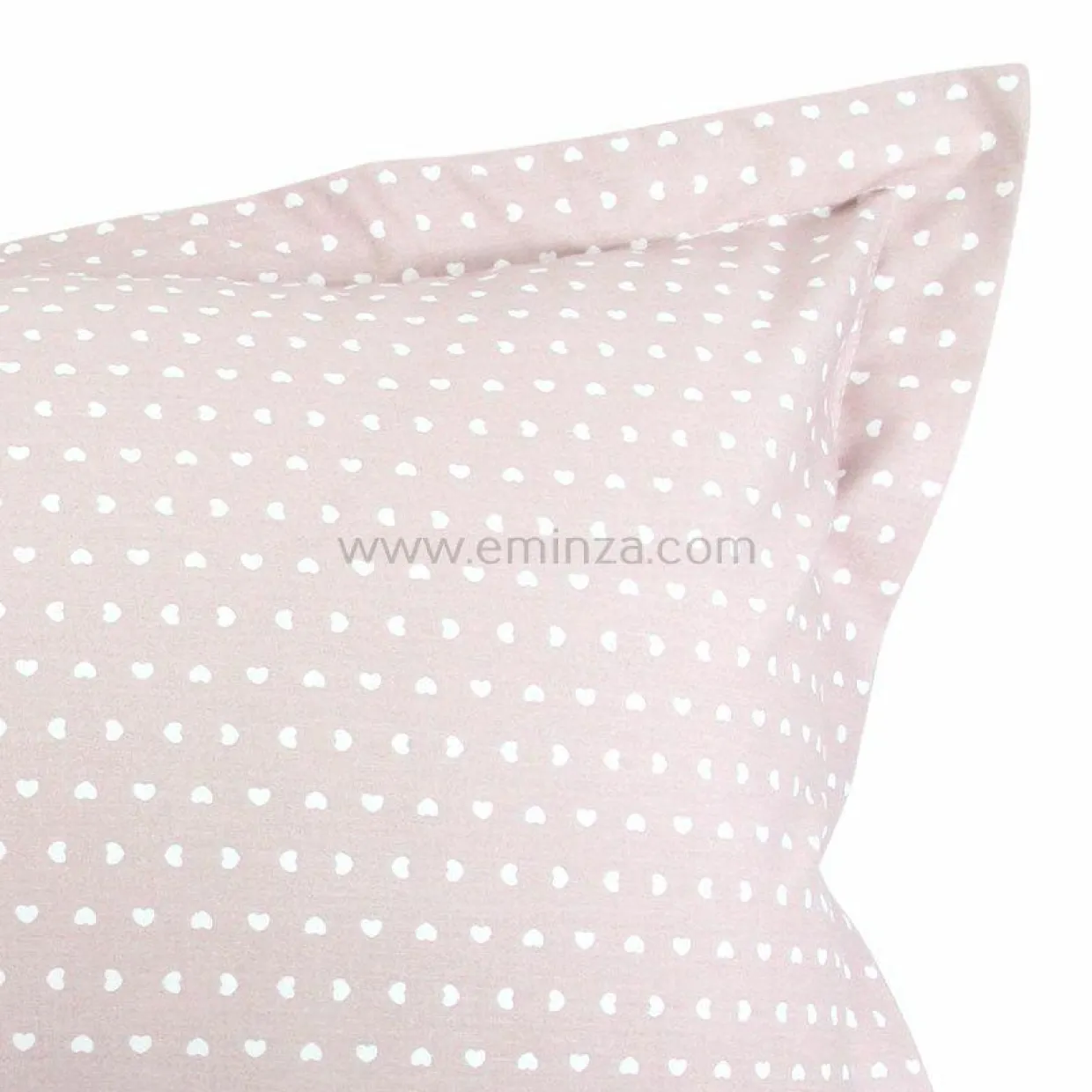 Taie d'oreiller rectangulaire coton Glamour Rose