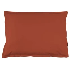 Taie d'oreiller rectangulaire percale de coton (50 x 80 cm) Cali Terracotta