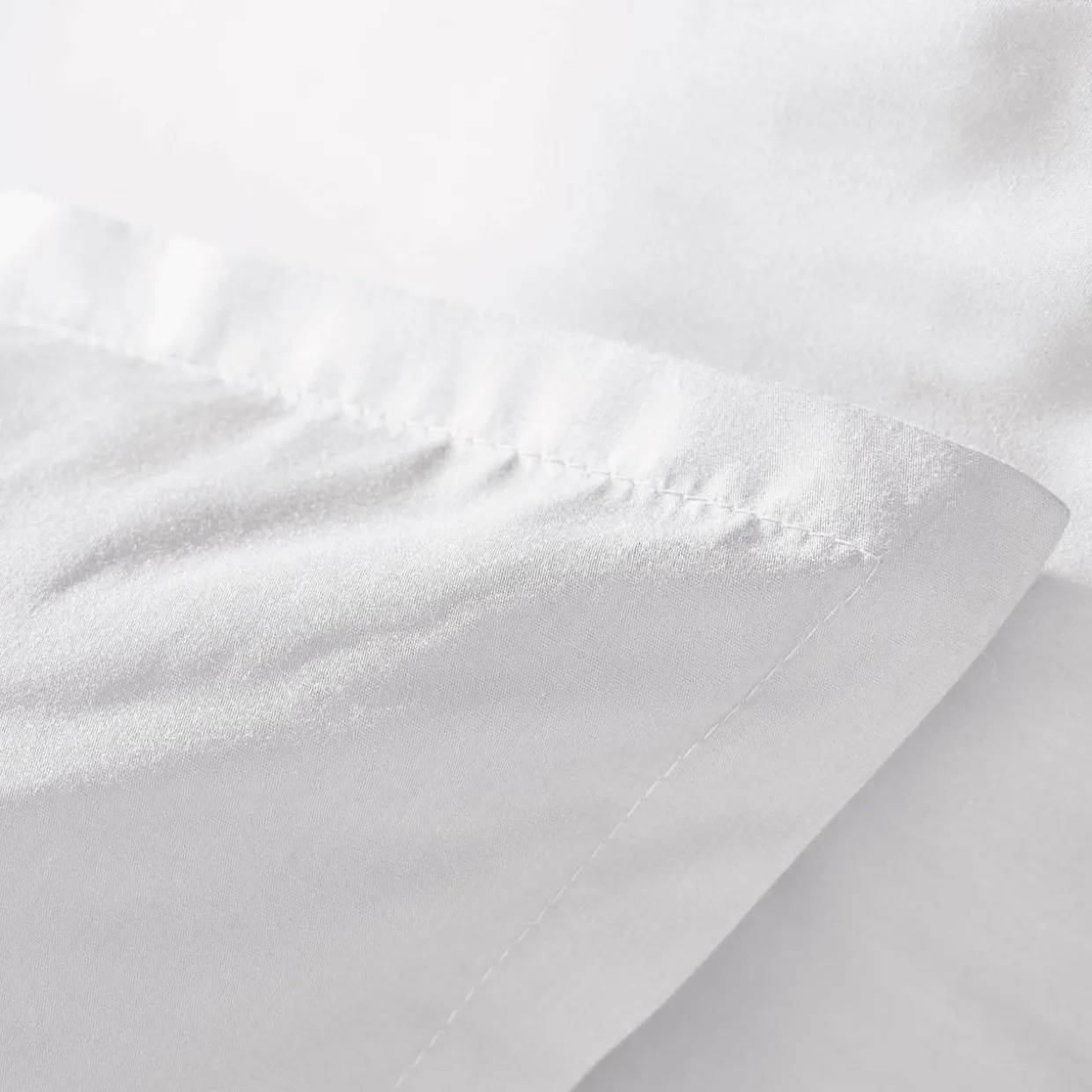Taie d'oreiller rectangulaire percale de coton (50 x 70 cm) Cali Blanc