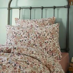 Taie d'oreiller rectangulaire gaze de coton (50 x 70 cm) Constance Beige pampa