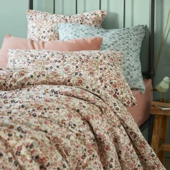 Taie d'oreiller rectangulaire gaze de coton (50 x 70 cm) Constance Beige pampa