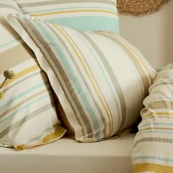 Taie d'oreiller rectangulaire coton lavé (50 x 70 cm) Hugo Jaune moutarde