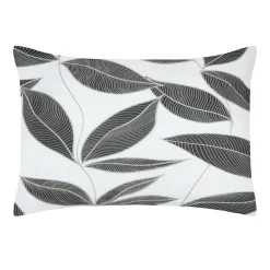 Taie d'oreiller rectangulaire percale de coton (50 x 70 cm) Matisse Grise