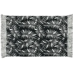 Tapis coton (60 x 90 cm) Ziana Noir