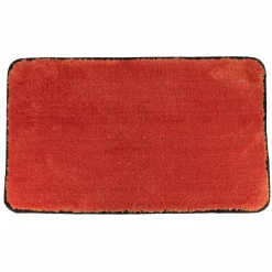 Tapis de bain antidérapant (75 x 45 cm) Black Line Terracotta / noir