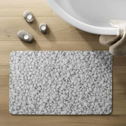 Tapis de bain antidérapant (50 x 80 cm) Leandra Gris